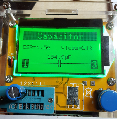 Kondensator im Tester