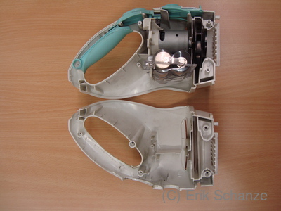 Motorgehäuse geöffnet