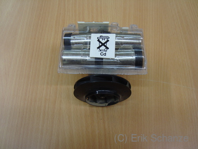 Block mit Motor, Platine und Akkupack