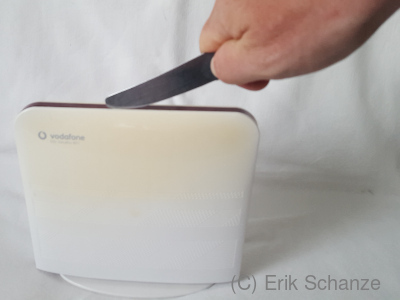 beim Öffnen des Gehäuses