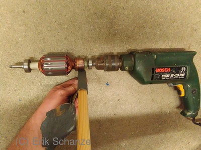 Kommutator blank schleifen