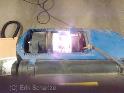 starkes Bürstenfeuer