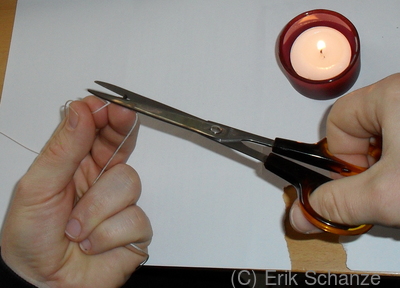 Schmelztropfen abschneiden