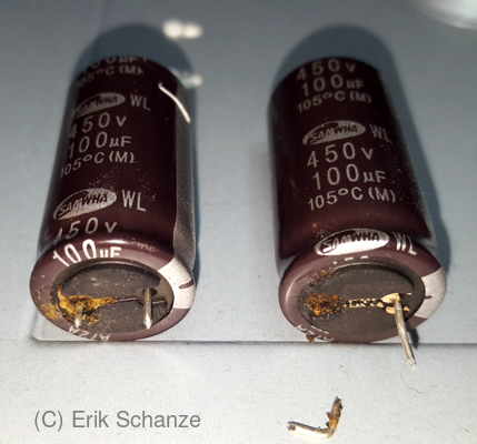 Kondensatoren Unterseite
