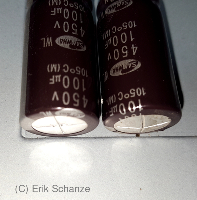 Kondensatoren Oberseite