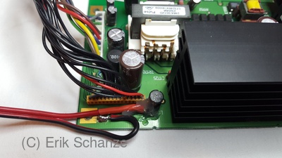 Netzteilplatine Oberseite