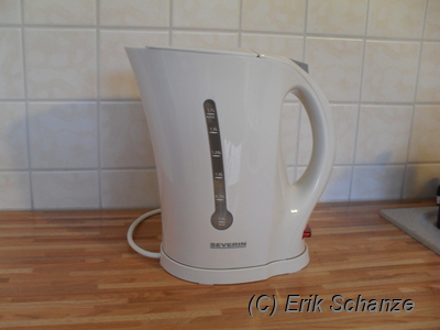 Wasserkocher eingeschaltet, aber Lämpchen leuchtet nicht.