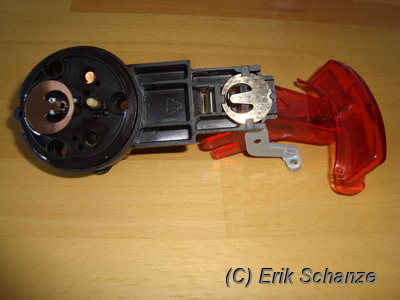 Bimetallplättchen aufgeschoben